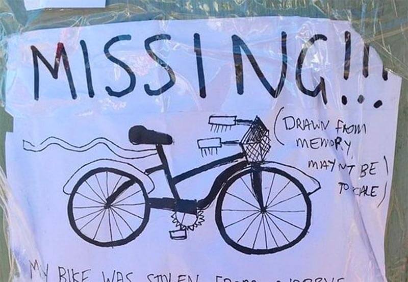 รถจักรยานหาย