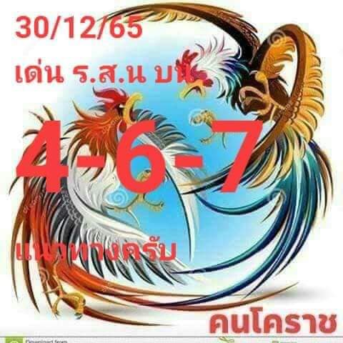 เลขเด่น ร.ส.น.บ. หวยงวดนี้ 30/12/65