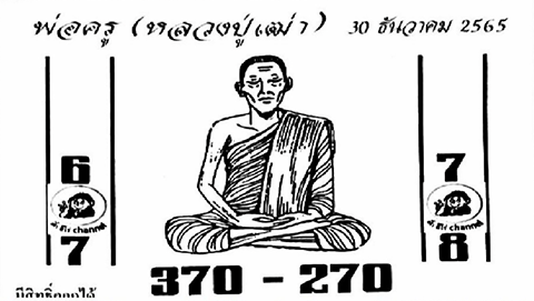 เลขหลวงปู่เฒ่า หวยงวดนี้ 30/12/65